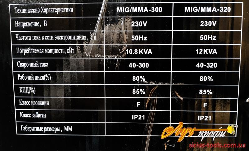 Сварочный полуавтомат Луч-профи MIG/ММА-320