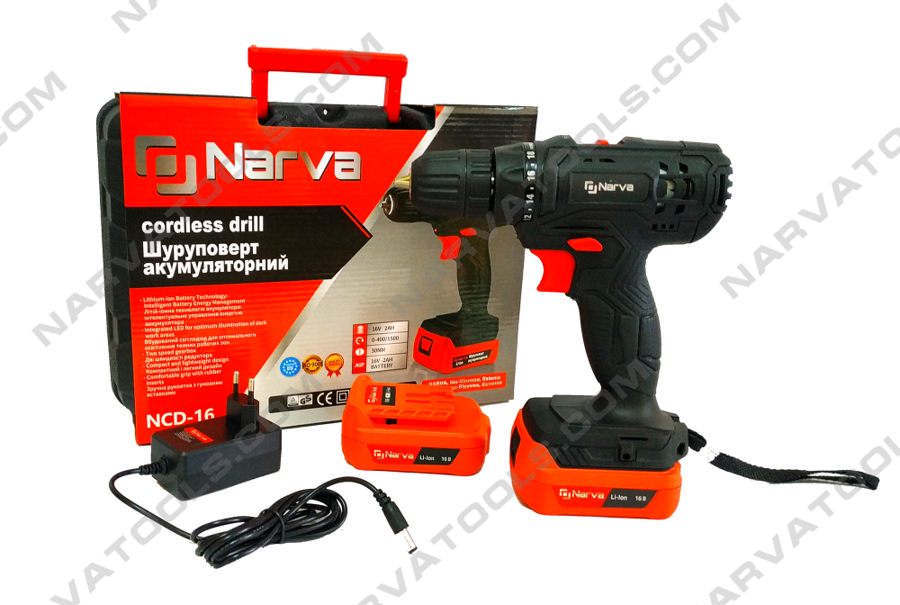 Аккумуляторный шуруповерт NARVA NCD-16