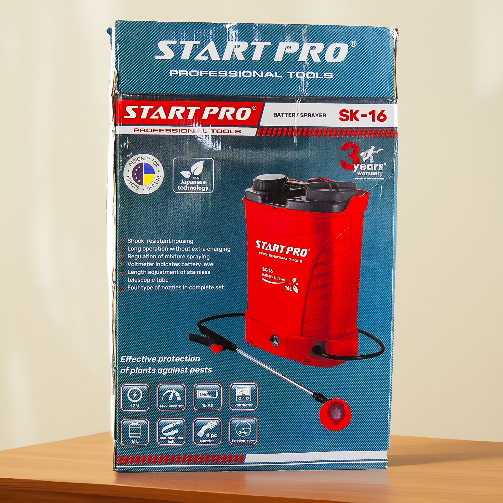 Аккумуляторный опрыскиватель Start Pro SK-16