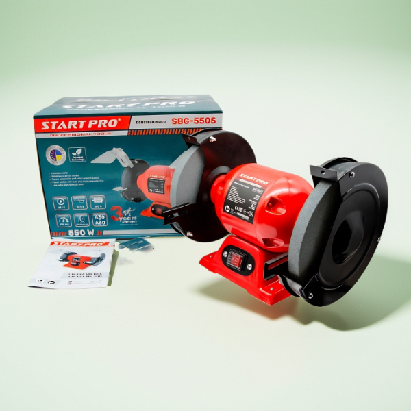 Электроточило Start Pro SBG-550S — точило электрическое 200 мм, наждак точило для дома и мастерской