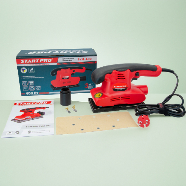 Вибрационная шлифмашина Start Pro SVM 400- подошва 90×187 мм