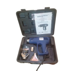 Фен строительный в кейсе с насадками и аксессуарами