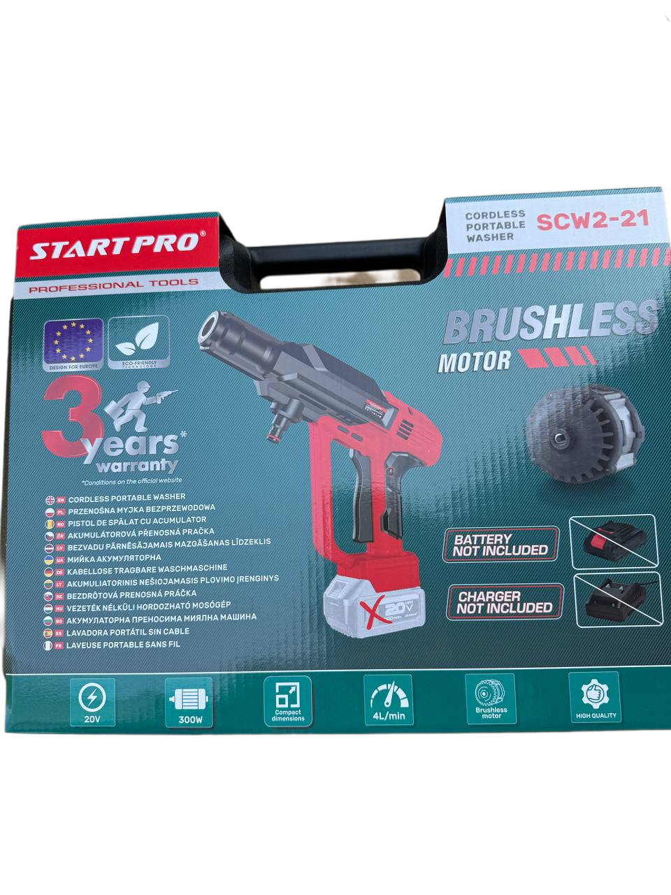 Мойка высокого давления аккумуляторная Start Pro SCW2-21