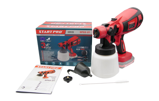 Аккумуляторный краскопульт Start Pro SPG2-21